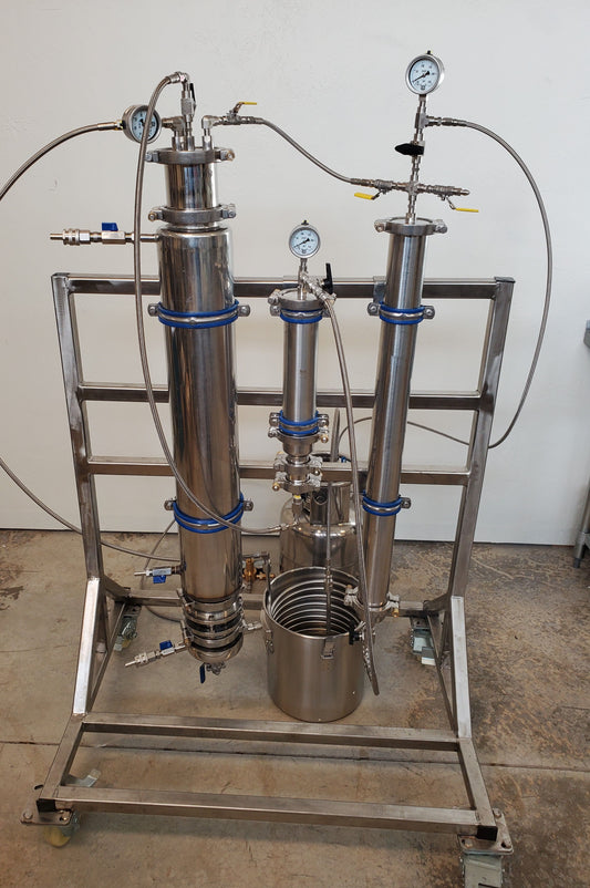 Mounted 1.5 lb Closed Loop Extraction System W/ full CRC column